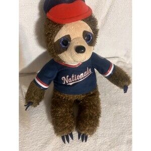 Washington Nationals Sloth Plush Toy Officially Licensed Major League Beasball